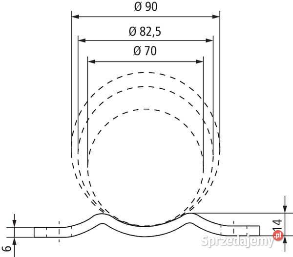 Płytka mocująca STRF1 Kamionna