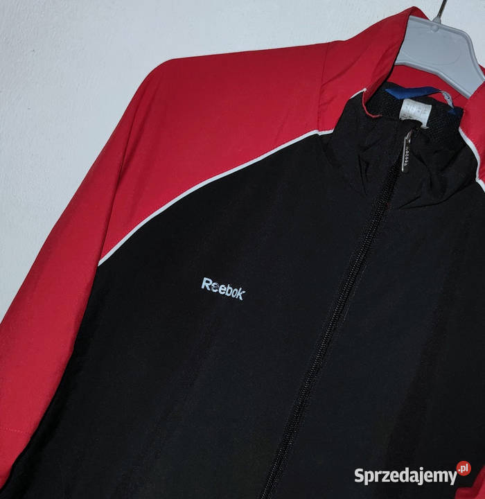 Kurtka męska Reebok Czarno czerwona logo siatka dolnośląskie
