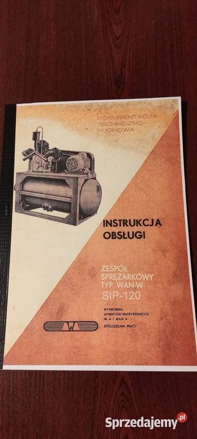 Instrukcja dtr kompresor wanw sip120 miękka Stalowa Wola sprzedam