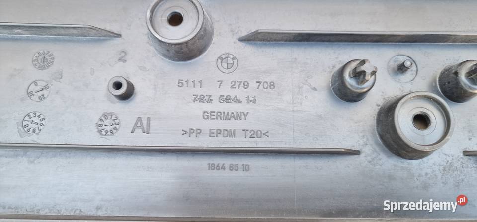 BMW E F35 F31 PODKŁADKA MOCOWANIE TABLICY Bieleń