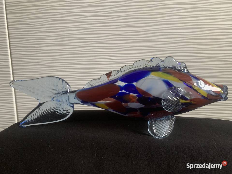 Szklana ryba PRL Łowicz