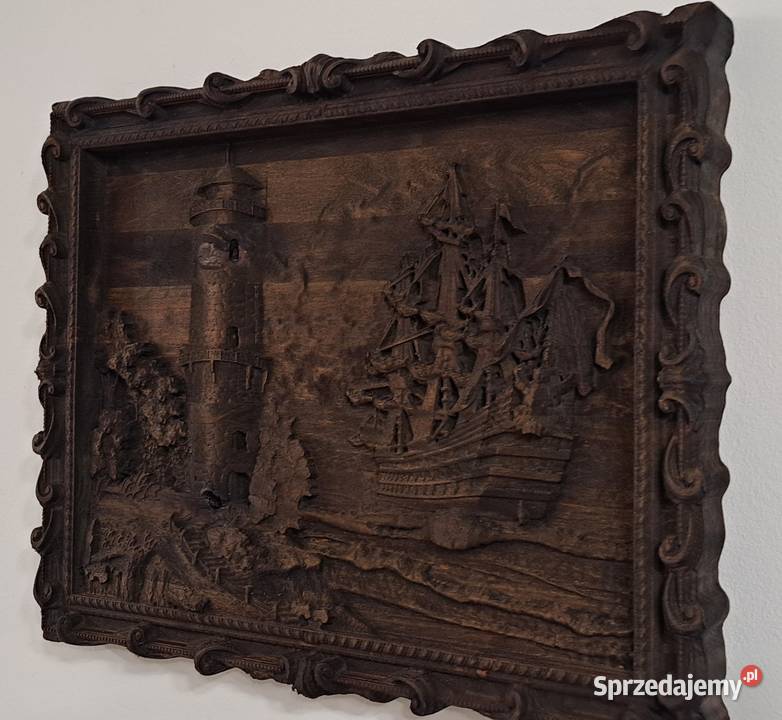 ŻAGLOWEIC i LATARNIA morska morze fale Malechowo