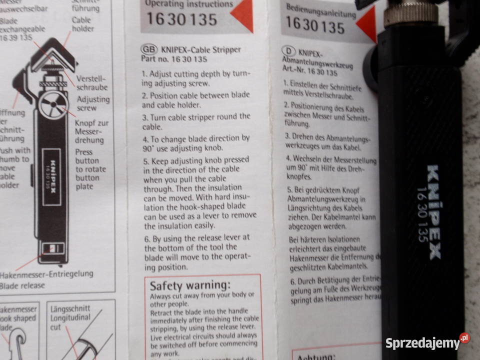 Knipex 16 30 135 przyrząd do ściągania łódzkie Łódź sprzedam