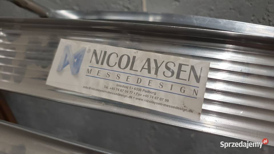 Hokery aluminiowe zestaw 4 Kamień Pomorski sprzedam