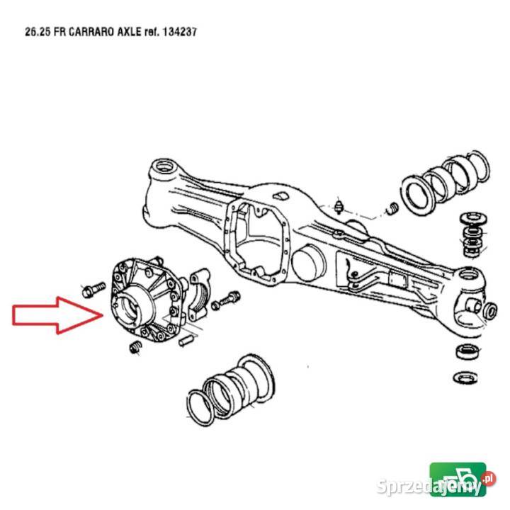 Mechanizm różnicowy 066186 Carraro 125836 Case Wilkowo