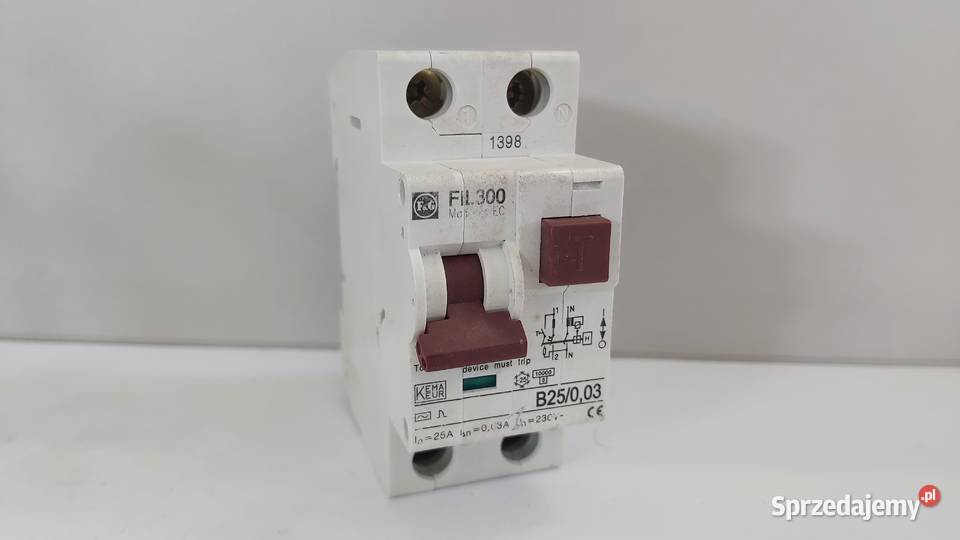 Wyłącznik różnicowonadprądowy FIL300 B25003 30mA Elektryka i akcesoria Wyszków