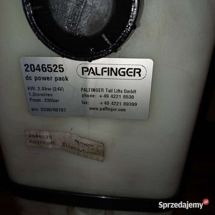 Pompa silnik 24V agregat hydrauliczny winda Przykona sprzedam