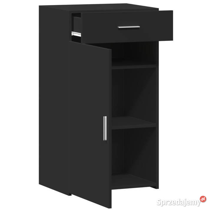 Szafka czarna 50x425x93 materiał drewnopochodny Warszawa
