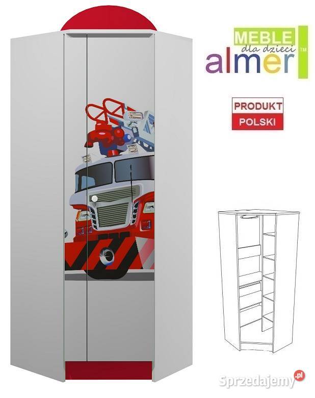 STRAŻ POŻARNA 13 N27 szafa narożna dziecięca Skawina