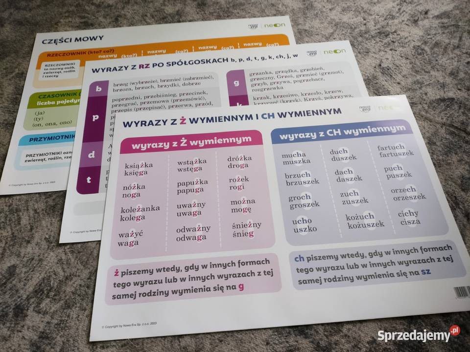 Plansze dydaktyczne kl 1 3 Wielka Przygoda warmińsko-mazurskie Górowo Iławeckie sprzedam