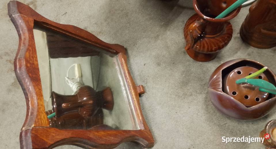 Zestaw ozdób glinianych kamionkowych Augustów