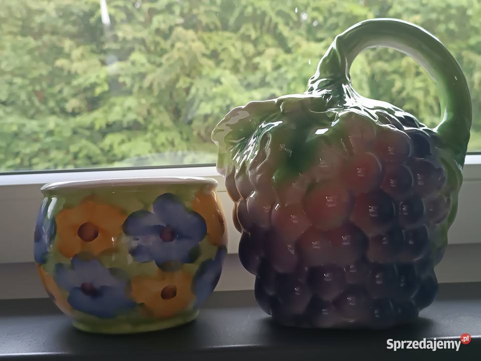 Karafka z owocami i liściem winogron Antyki, Sztuka, Kolekcje