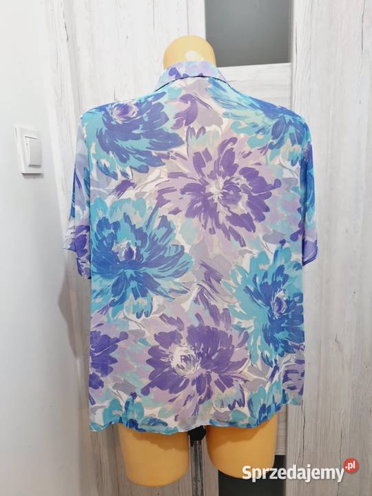 44 Zwiewna bluzka tiulowa z falbankanowa Bluzki i koszule Braniewo