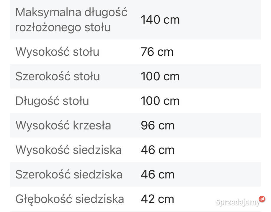 Stół dębowy z krzesłami Sosnowiec