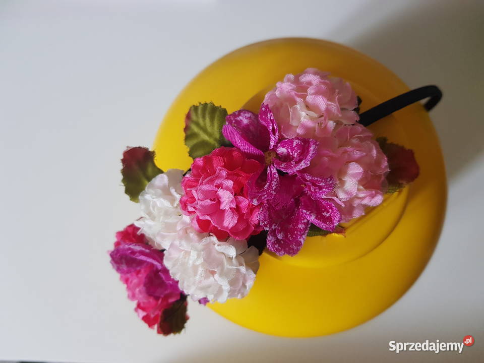 Opaska z kwiatami metalowa Warszawa sprzedam