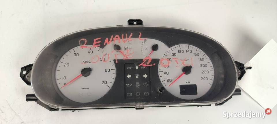 LICZNIK ZEGAR RENAULT COUPE 8200038777 osobowe Lipno