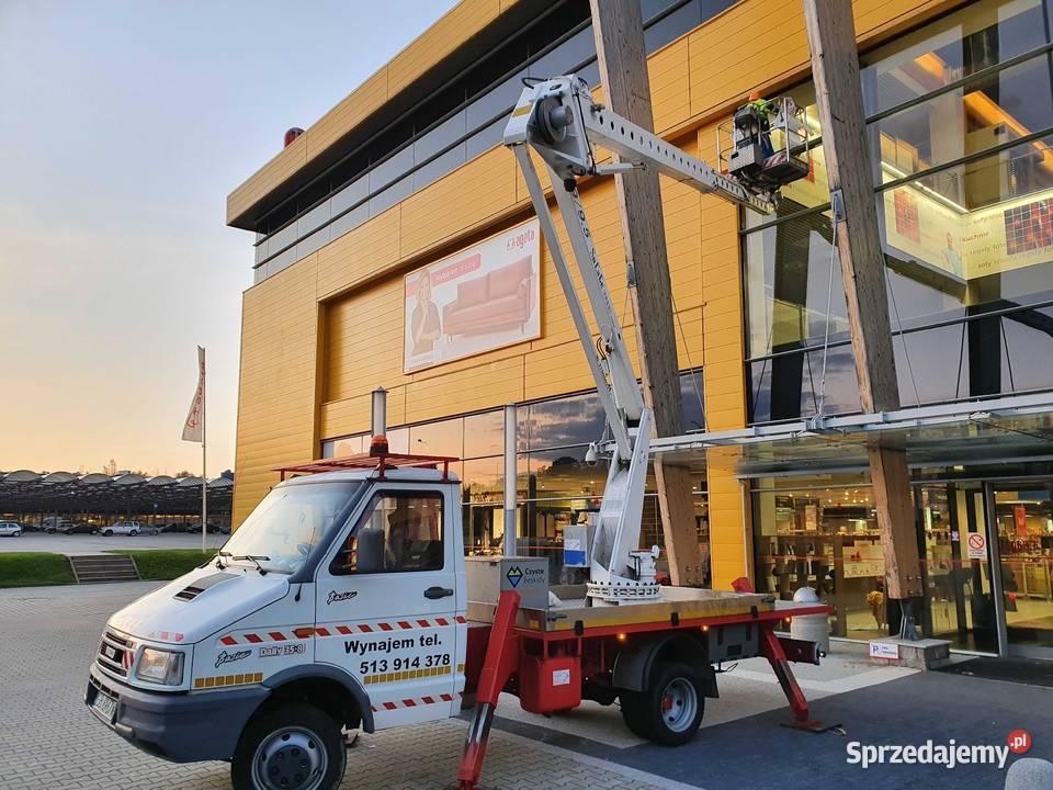 Podnośnik koszowy wynajem Zwyżka wynajem 20m Żywiec