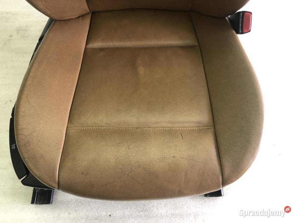 FOTEL PRAWY PRZÓD SKÓRA BEŻ BMW E46 EU Fotele i kanapy