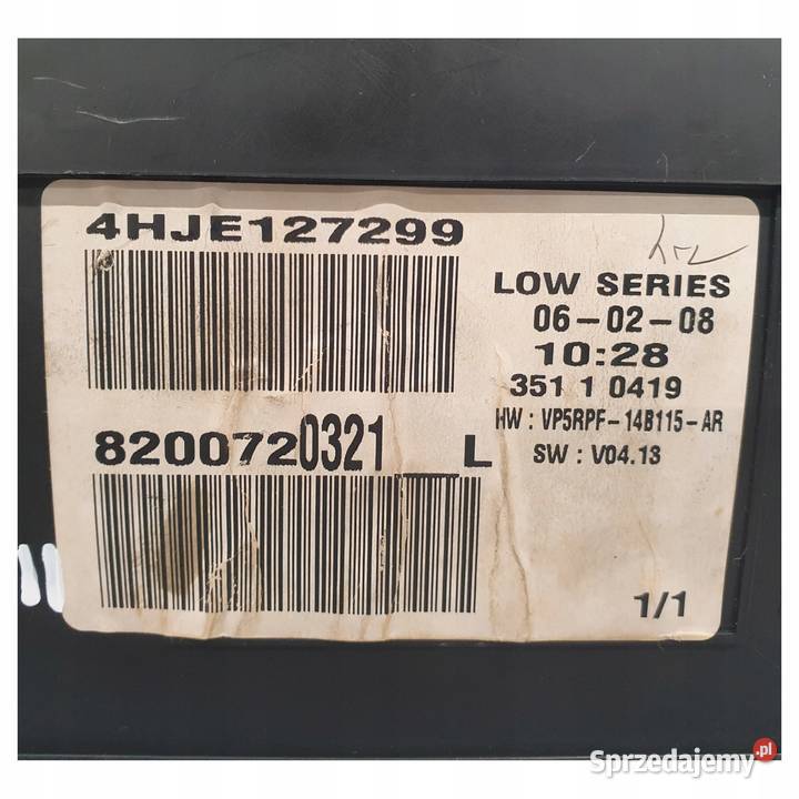 LICZNIK ZEGARY 8200720321L Renault Megane II 15 Chełm