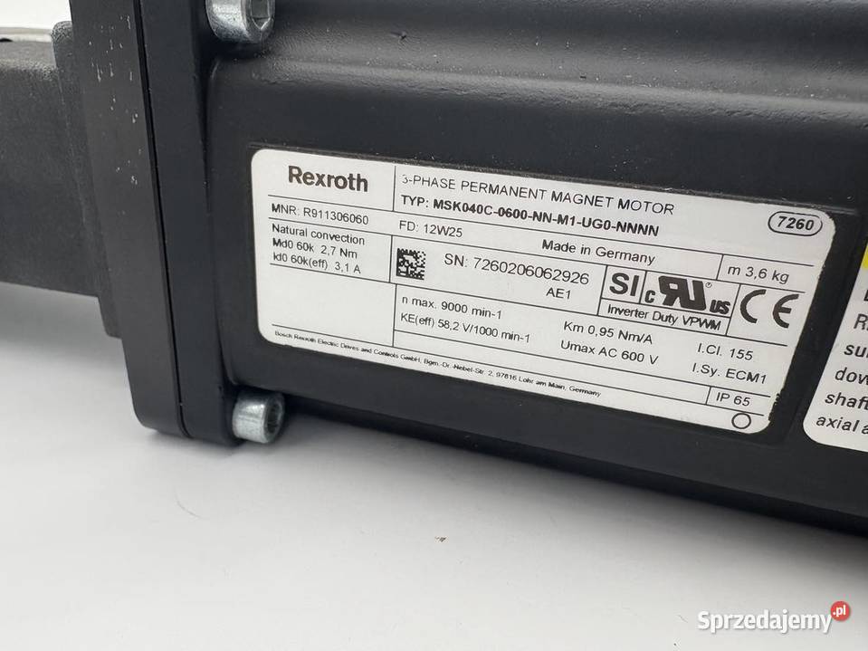 Rexroth R055714760 CKK 15110 R911306060 MSK040C sprzedam