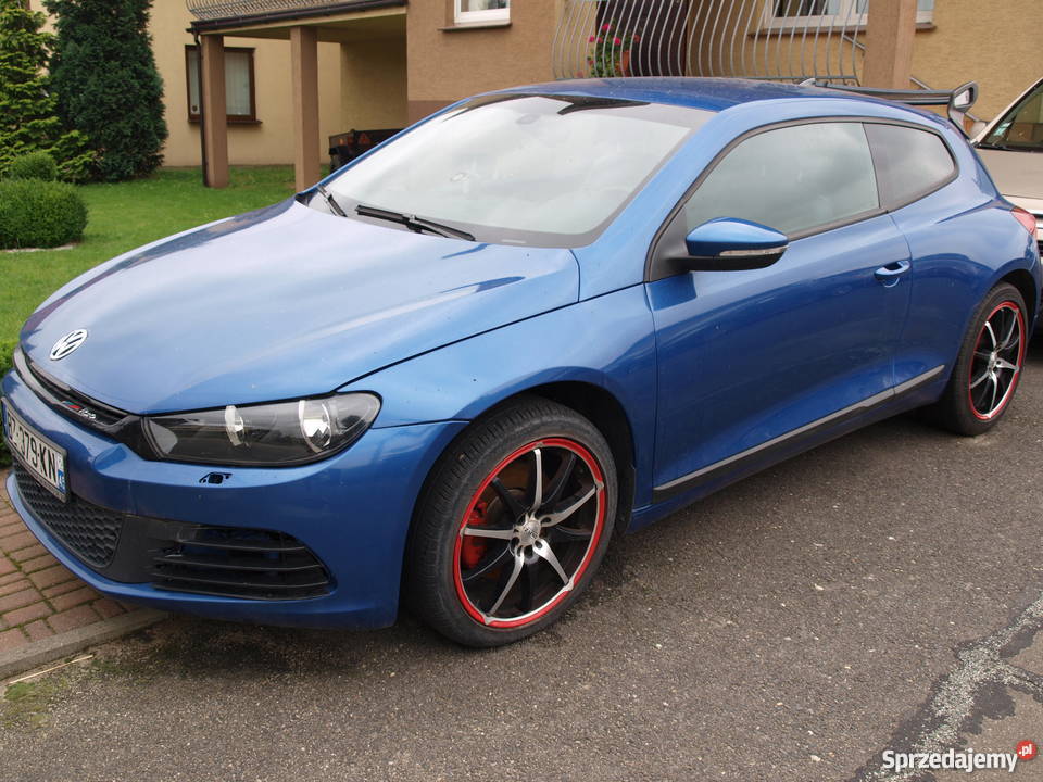 VW Scirocco 20 TDi 200 koni niebieski SPORT manualna Kalisz