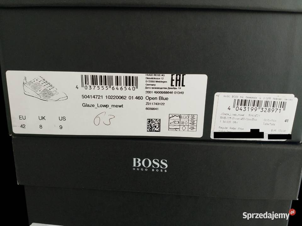 Buty sportowe męskie HUGO BOSS rozmiar 42 inna Szczecin