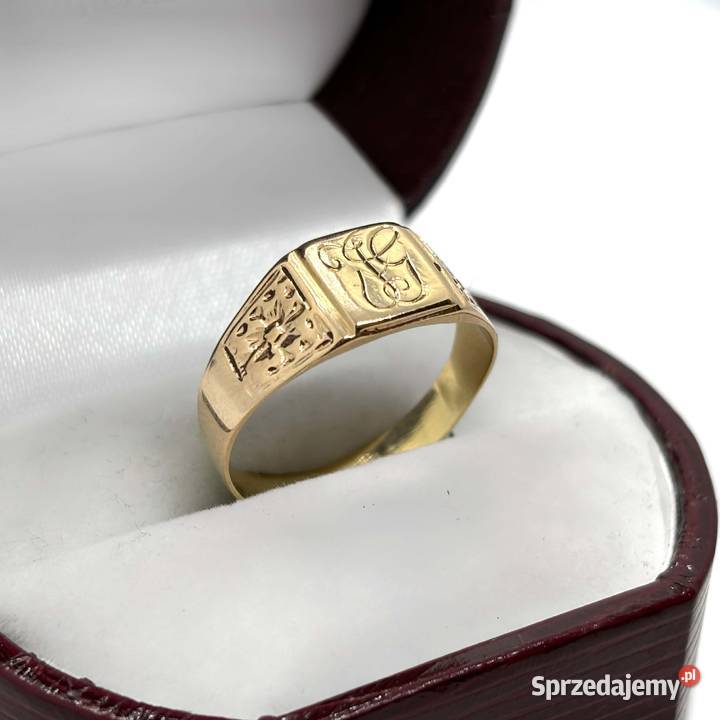 Złoty Sygnet Próby 750 390g Rozmiar 24 Elbląg
