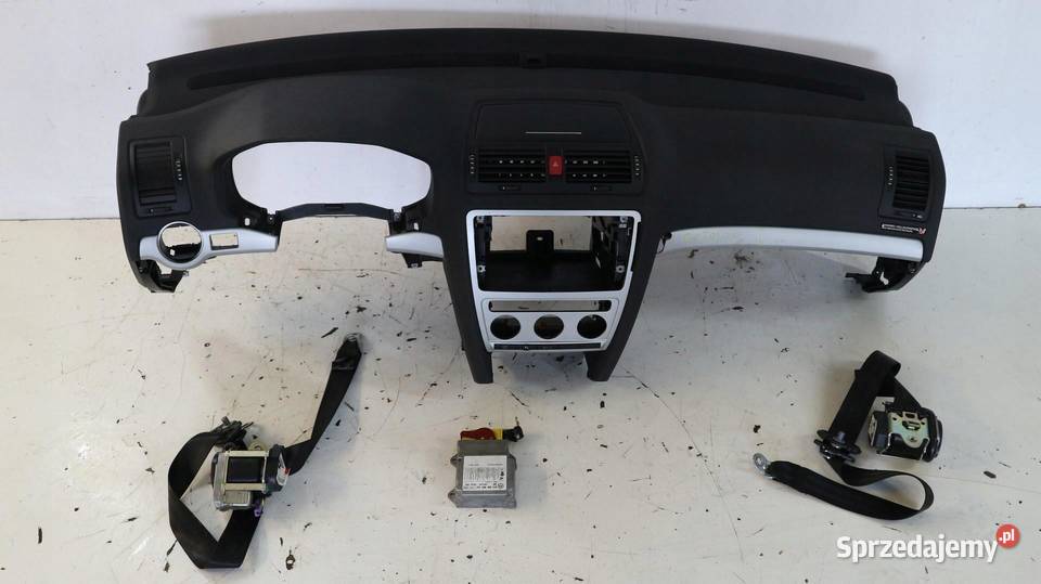 DESKA KONSOLA PODUSZKi PASY SKODA OCTAVIA II
