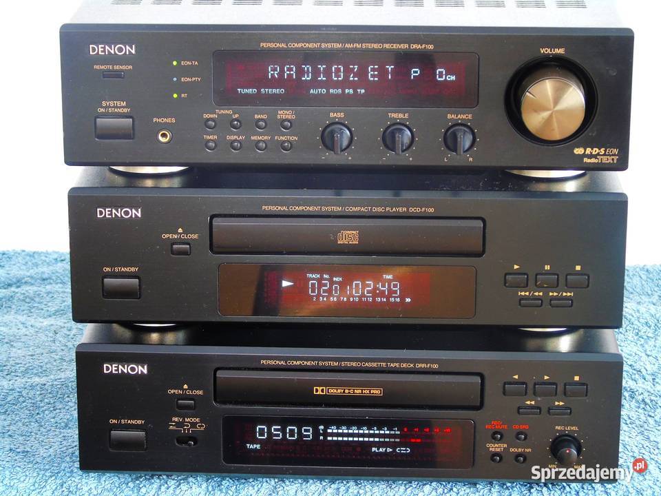 Wieża Denon Amplituner RDS CD Mag AUX PHONO Elektronika Jasło