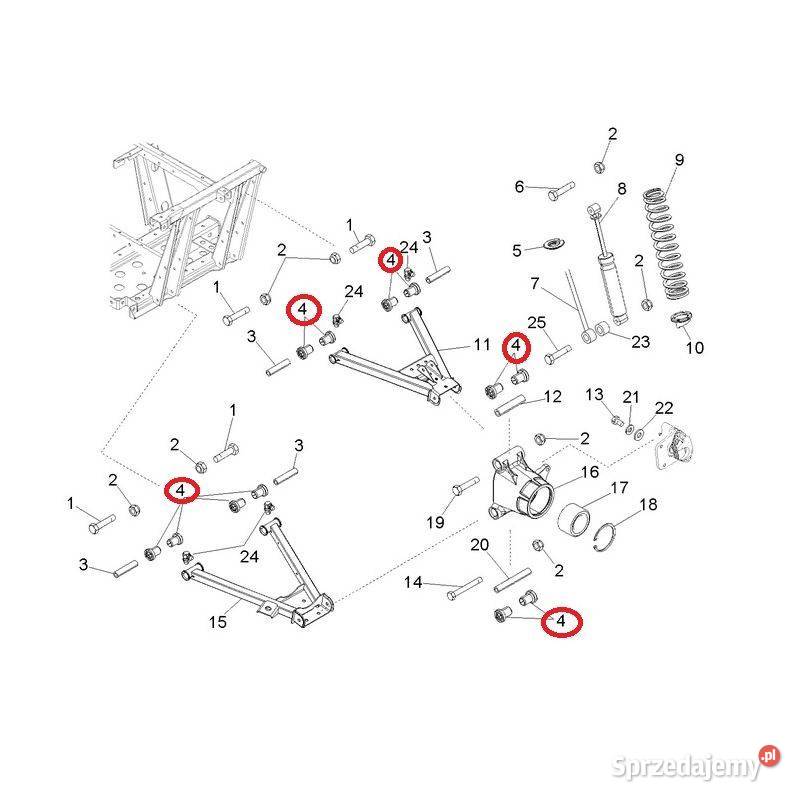 Tuleja wahacza do quada Polaris ranger sportsman Nowy Sącz