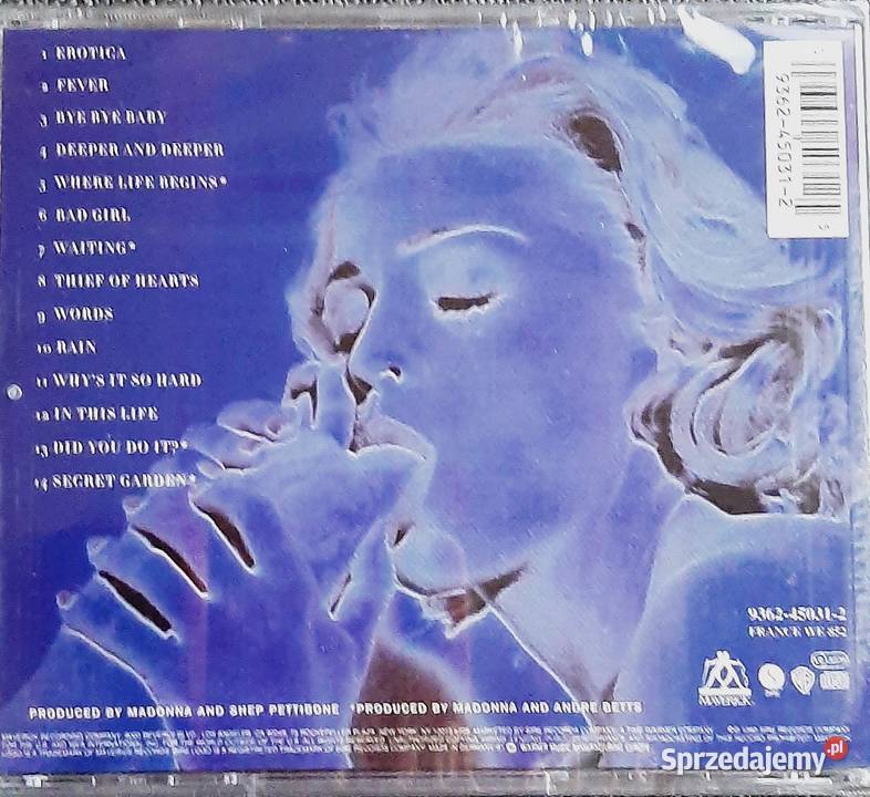 CD Nowa Wspaniały Album CD MADONNA Album Erotica łódzkie sprzedam