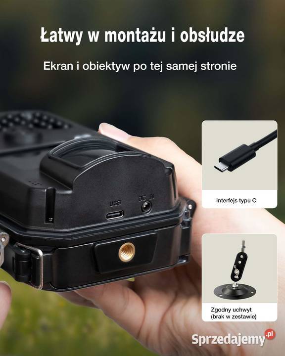 Kamera leśna WOLFANG 48MP 2160p noktowizja IR Rzeszów sprzedam