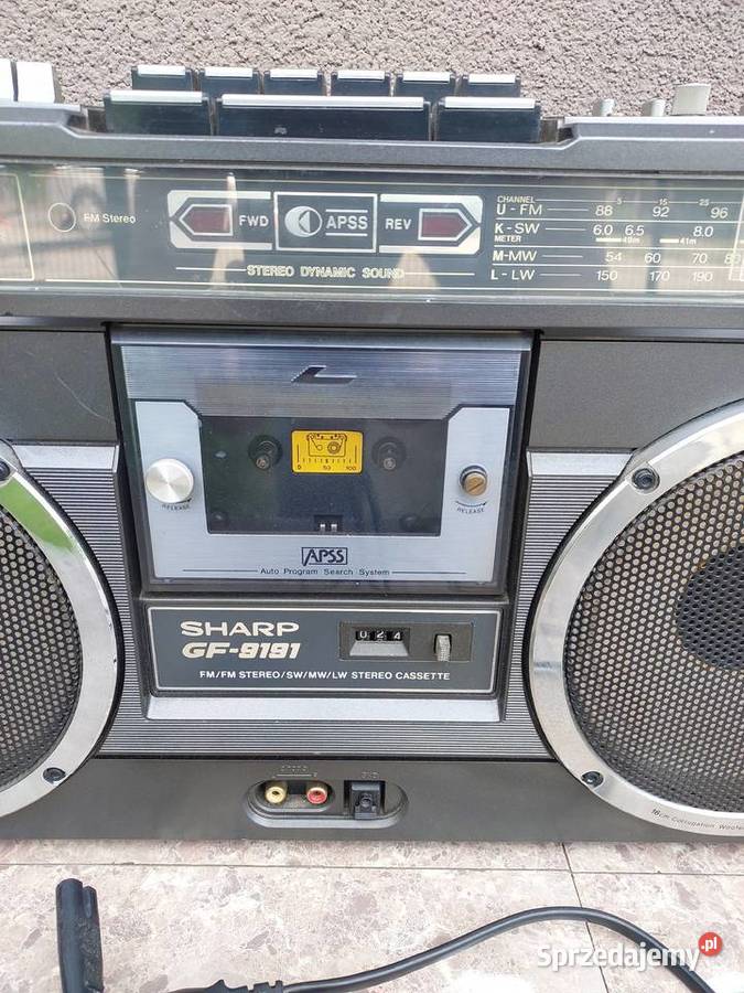 Stary radiomagnetofon boombox Sharp GF9191 HB
