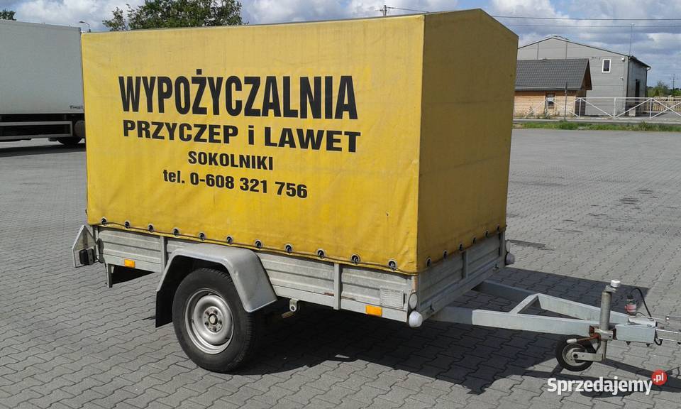 Przyczepa jednoosiowa 245x145x155 resor Przyczepy i naczepy łódzkie Wieluń