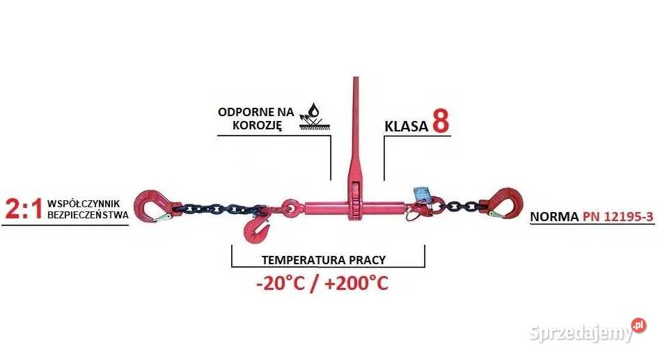 Napinacz łańcuchowy 1częściowy odciąg łańcuch Zabrze