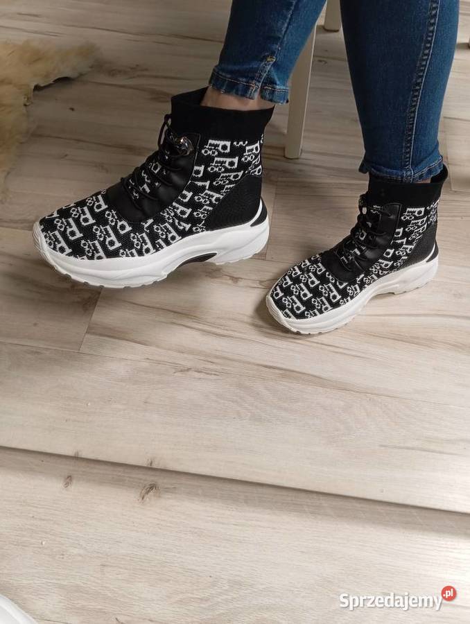 Buty sneakersy damskie skarpetkowe 3641 łódzkie Łódź