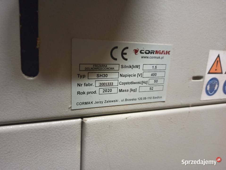 Frezarke dolnowrzecionową SH30 400V firmy Łazy Wielkie