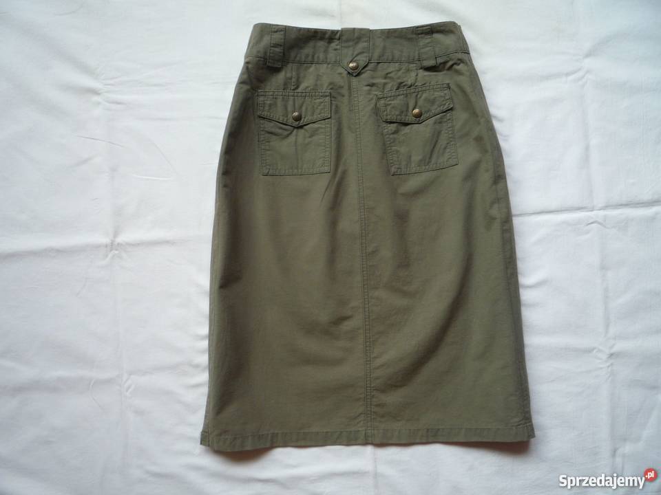 Camamieu 34XS 36S Spódniczka zielona khaki Szczecin