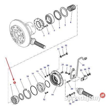 Podkładka mechanizmu różnicowego MASSEY FERGUSON Pozostałe Rypin