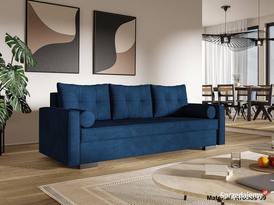 Kanapa 3os z funkcją spania Comfort 5 kolorów 90cm Sofy i kanapy Kraków