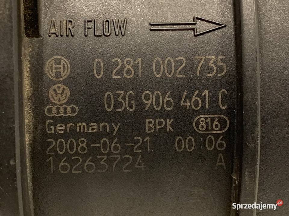 PRZEPŁYWOMIERZ VW PASSAT B6 03G906461C 20 140 podkarpackie