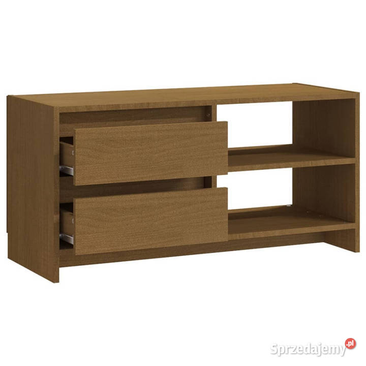 Szafka pod TV miodowy brąz 80x31x39 drewno Meble Warszawa