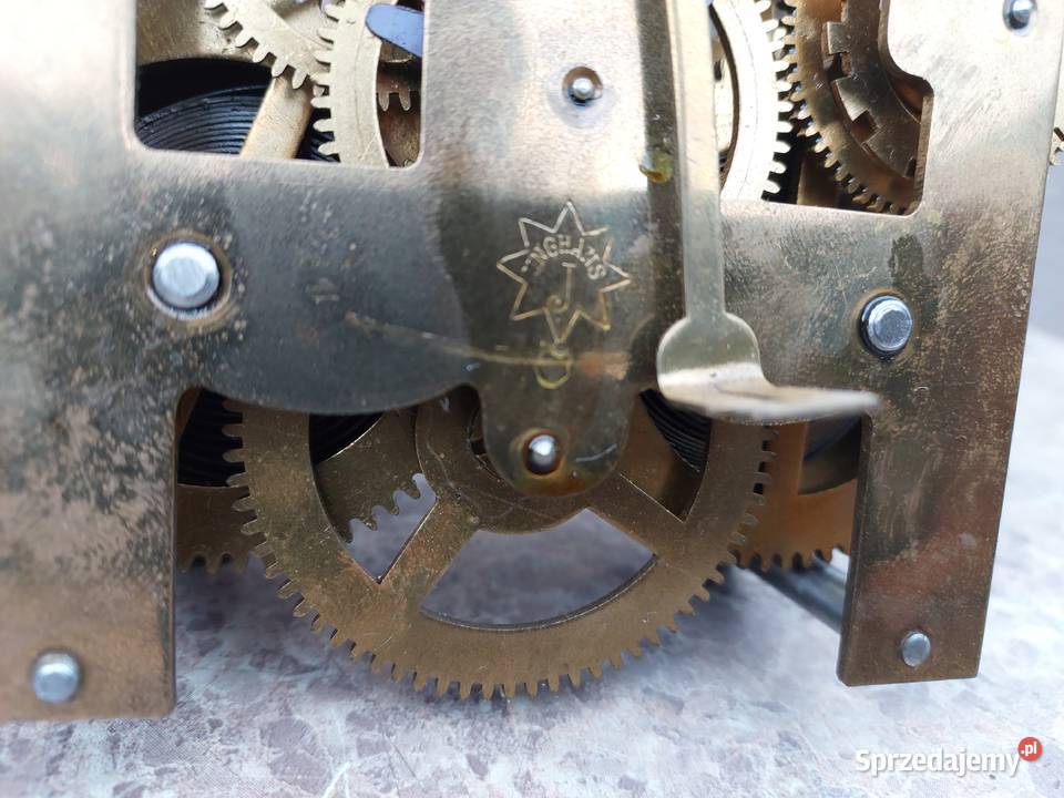 673 Mechanizm starego zegara ściennego Junghans Tczew