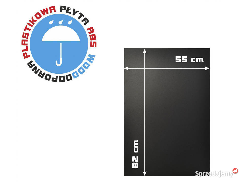 WODOODPORNA TABLICA KREDOWA Z PLASTIKOWEJ PŁYTY