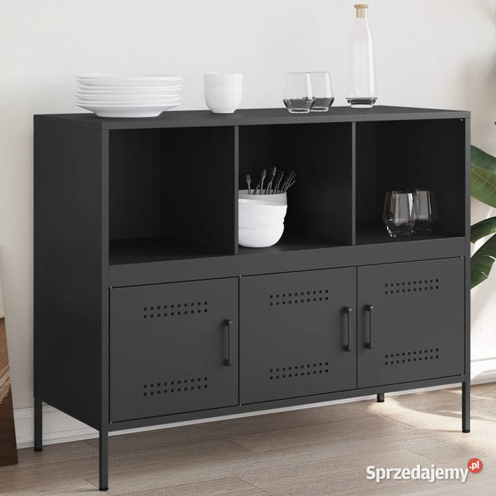Szafka czarna 1005x39x79 stal WM843090 Warszawa