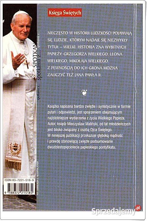 JAN PAWEŁ WIELKI 25 lat pontyfikatu Mieczysław religioznawstwo, nauki teologiczne Chorzów sprzedam