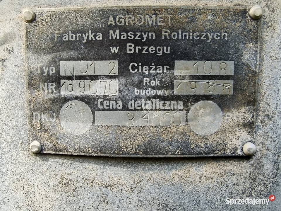 Rozsiewacz do nawozu AGROMET RNZ N012 Tomaszów Lubelski