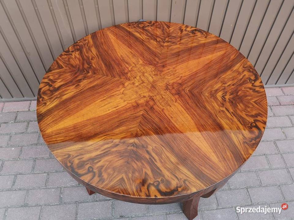 Stolik ArtDeco Orzech 94 Politura Antyk Stary