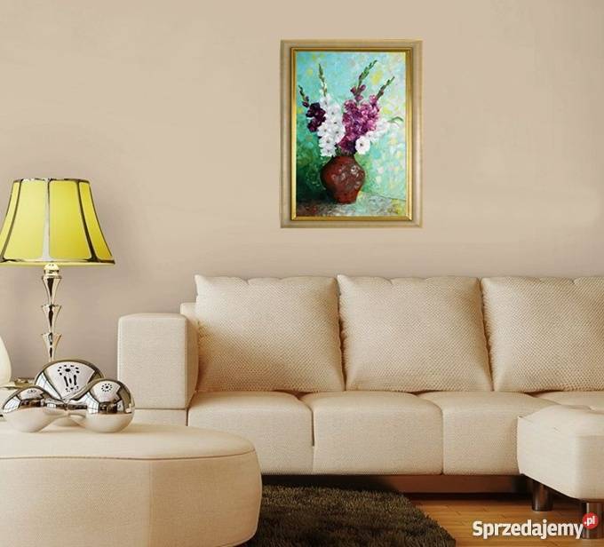 Obraz olejny Mieczyki Dom i Ogród lubelskie Lublin