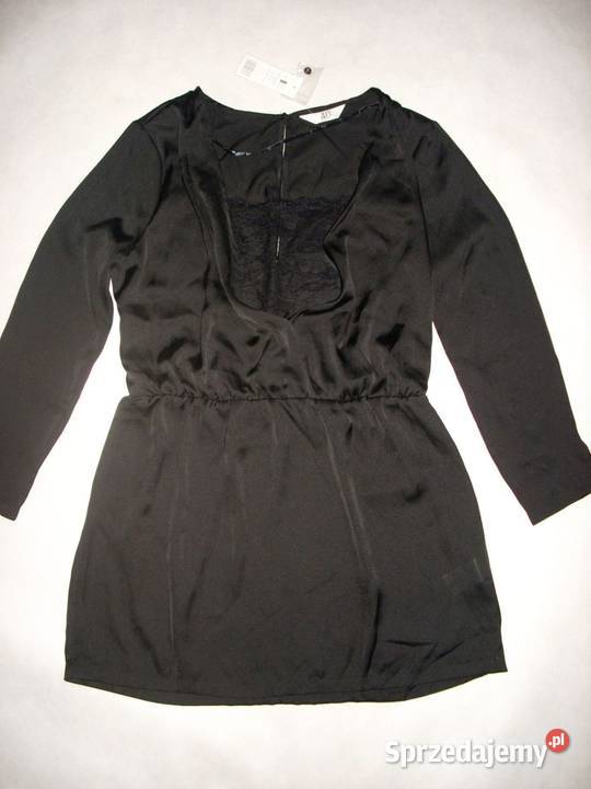 Satynowa Sukienka Tunika rozcięte plecy 40 Nowa Nowy Sącz sprzedam